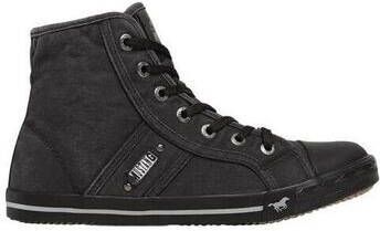 Mustang Shoes Sneakers high top-sneaker veterschoen met label in de loopzool