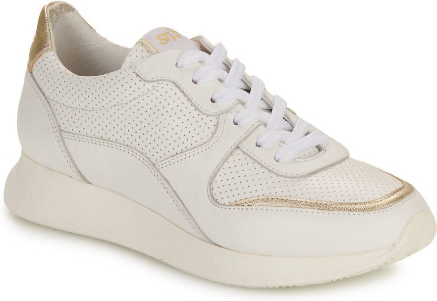 Myma Lage Sneakers 7715MY02-CUIR-BLANC-LAMINATO-PLATINE-CUIR-BLANC-PERFO