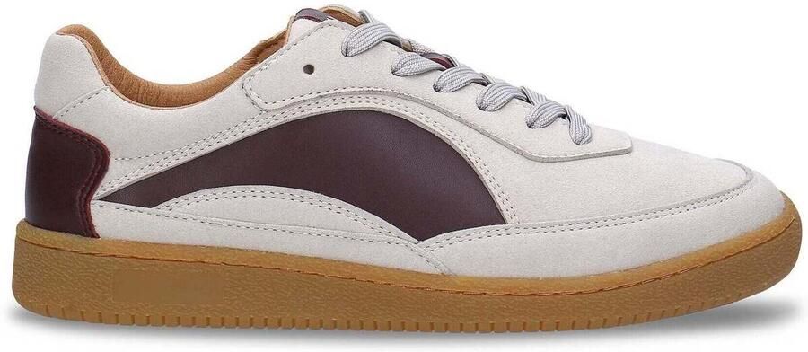 Nae Vegan Shoes Sneakers laag 'Sidney' taupe wijnrood