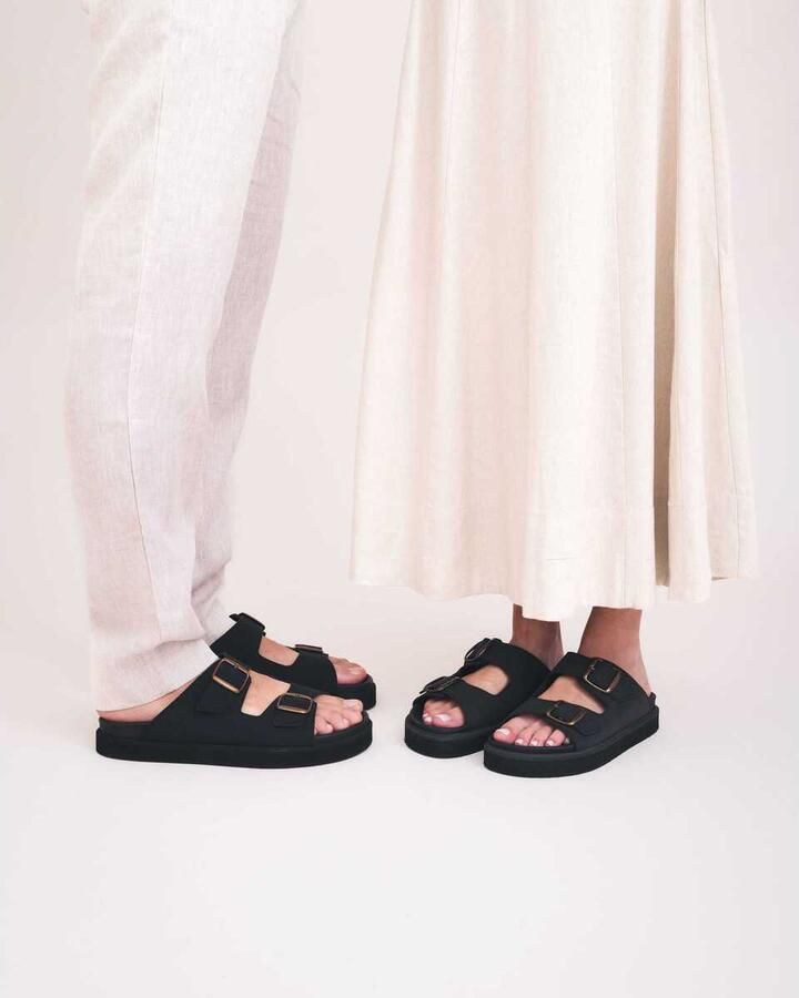 Nae Vegan Shoes Sandalen Vegan Sandalen Darku Zwart