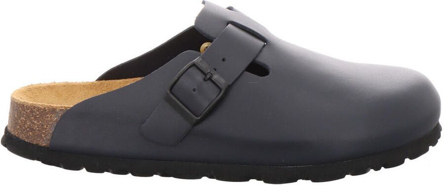 Natural Sense dames pantoffels klomp leer blauw - Foto 2