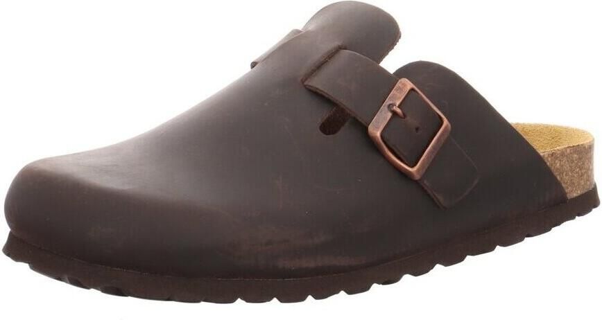 Natural Sense unisex pantoffels klomp leer bruin
