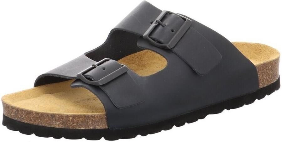 Natural Sense mannen pantoffels muiltjes sandalen leer Marino