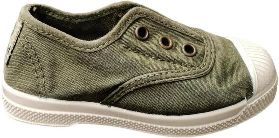 Natural World Sneakers Ingles Elastico Kaki 100% bio katoen - Foto 3