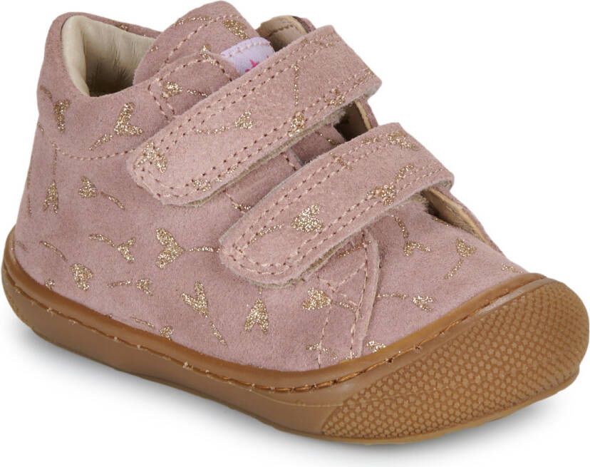 Naturino Hoge Sneakers COCOON VL SUEDE GLITTER FLOWER