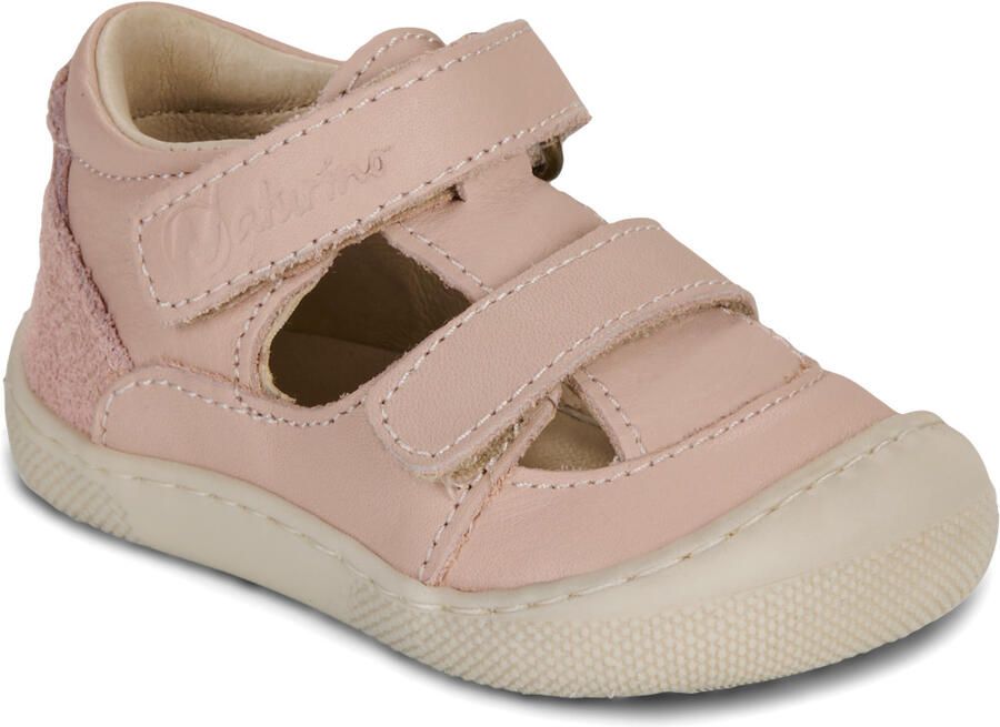 Naturino Kid's Irtys Nappa Suede Sandalen beige bruin