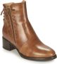 Nero Giardini -Dames cognac caramel enkellaarzen - Thumbnail 3