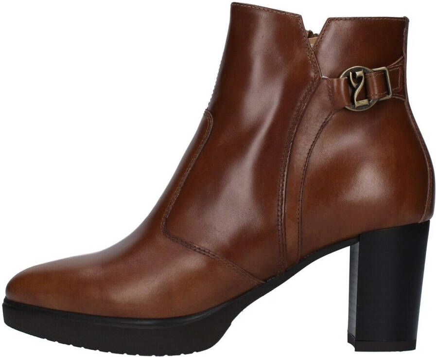 Nerogiardini Leren Enkellaarsjes met Ritssluiting voor Dames Brown Dames - Foto 2