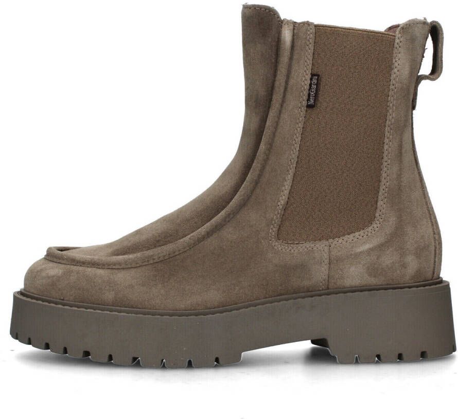 Nerogiardini Gestikte Chelsea-laarzen voor vrouwen Beige Dames - Foto 5