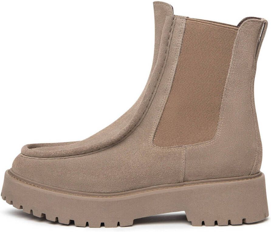 Nerogiardini Gestikte Chelsea-laarzen voor vrouwen Beige Dames - Foto 4