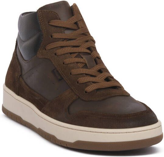 NeroGiardini Hoge Sneakers NERO GIARDINI 339 VELOUR MALTO