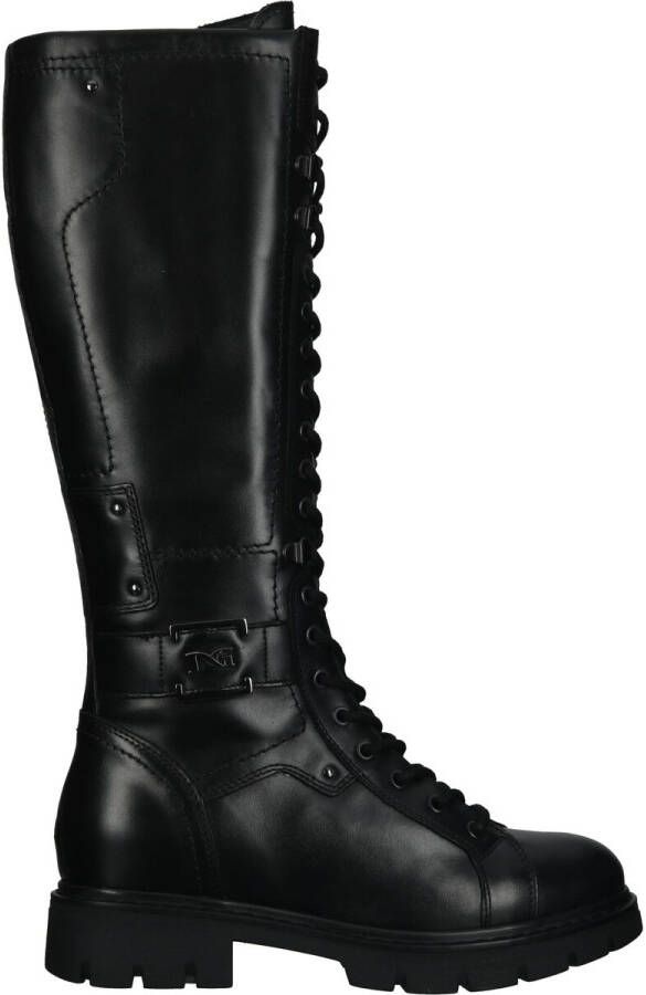Nerogiardini Leren dameslaarzen met veters en rits Zwart Dames - Foto 4