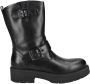 Nerogiardini Zwarte leren gesp laarzen met rits Black Dames - Thumbnail 19