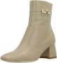 Nerogiardini Leren Enkellaarsjes met Ritssluiting voor Dames Beige Dames - Thumbnail 2