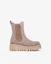 Nerogiardini Chelsea Laarzen met Dubbele Elastiek in Beige Suède Beige Dames - Thumbnail 2