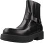 Nerogiardini Leren enkellaarsjes met logogespen Black Dames - Thumbnail 3