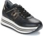 Nerogiardini Zwarte leren platform sneakers Black Dames - Thumbnail 2