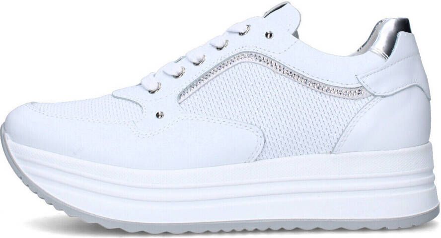 Nerogiardini Leren Vetersneakers White Dames - Foto 3