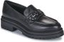 Nerogiardini Zwarte nmocassins met Zilveren Ketting Black - Thumbnail 4