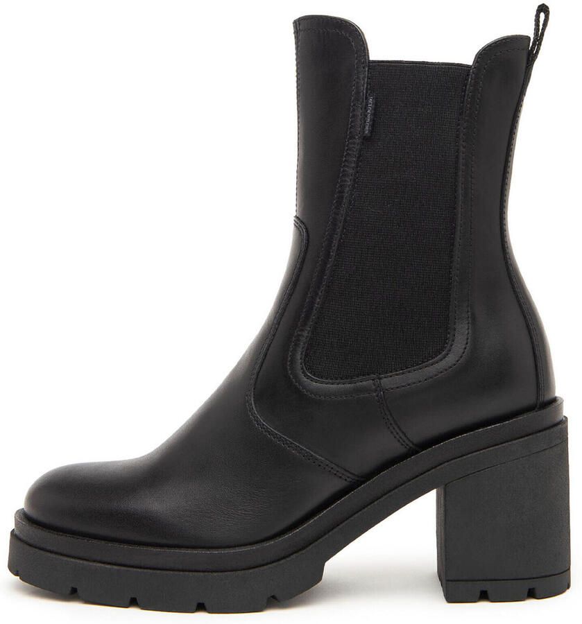 Nerogiardini Leren enkellaarsjes met elastische lussen Black Dames - Foto 5