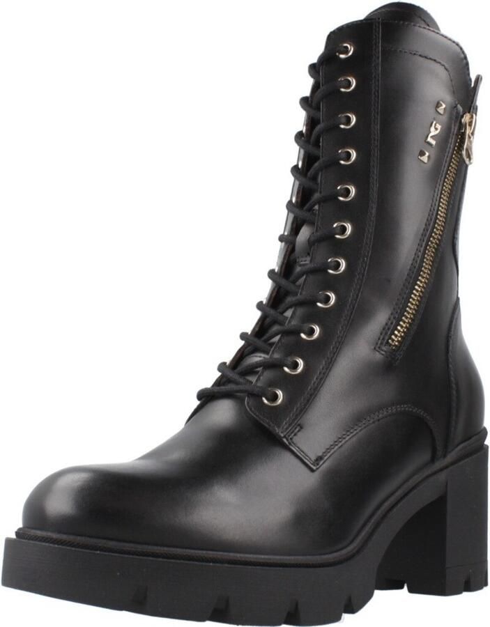 Nero Giardini I514881D Hoge sneakersVeterbootsDames veterschoenenDames sneakersHalf-hoge schoenen Zwart - Foto 2