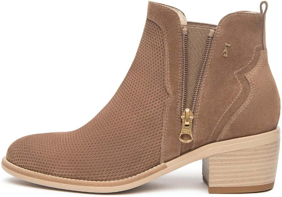 NeroGiardini Enkellaarzen Velour Mou Velour Mou Tr Basilea 828 Natur