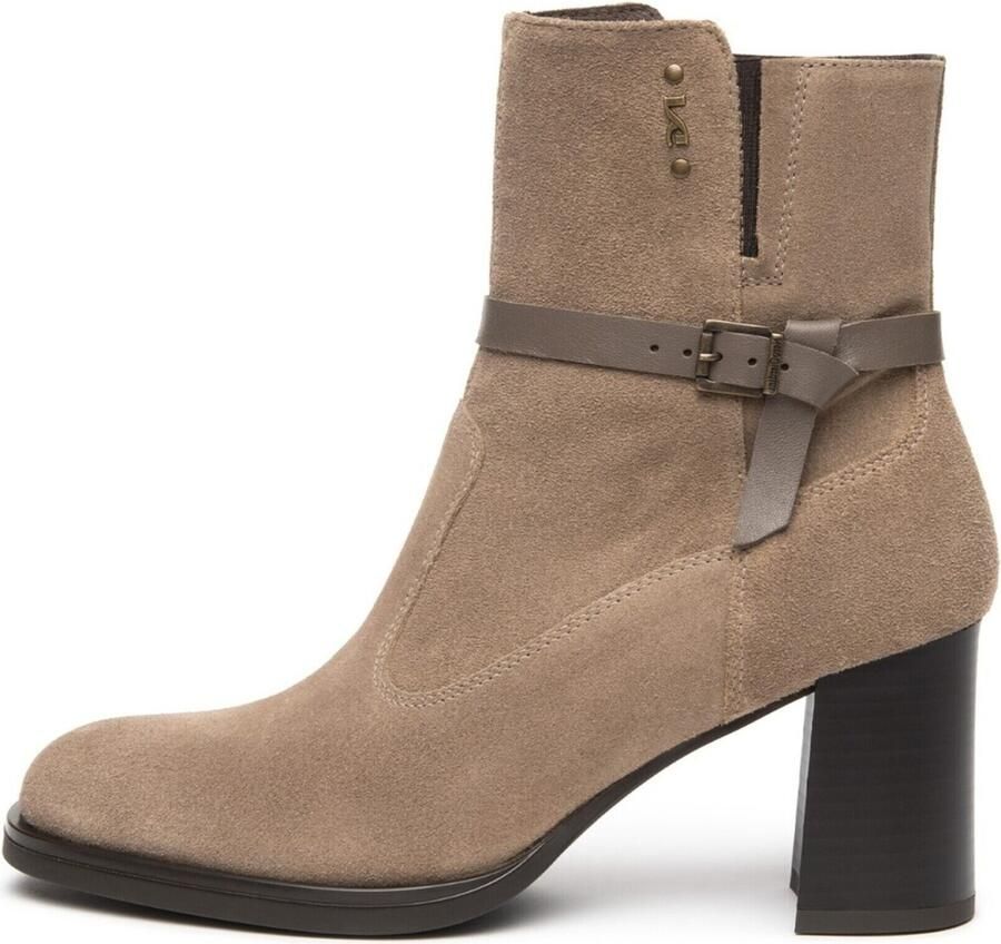 NeroGiardini Enkellaarzen Velour Sauvage Taupe Tpu Canda