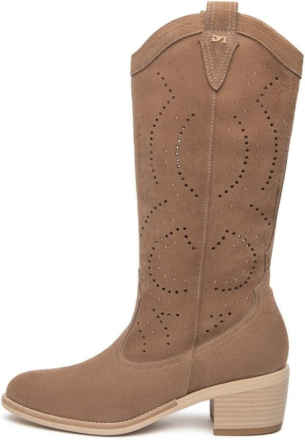 NeroGiardini Enkellaarzen Velour Tr Basilea 828 Natur