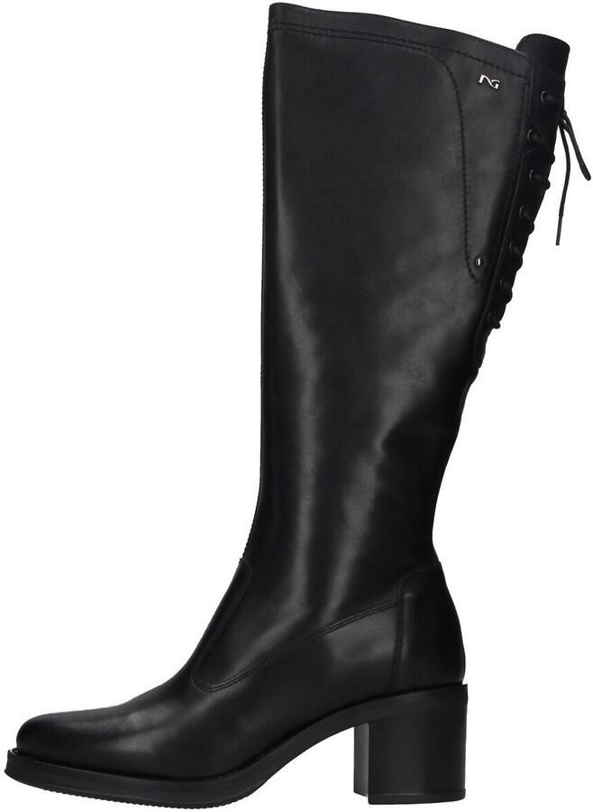Nerogiardini Zwarte leren Hoge Laarzen met 6 cm hak Black Dames - Foto 2
