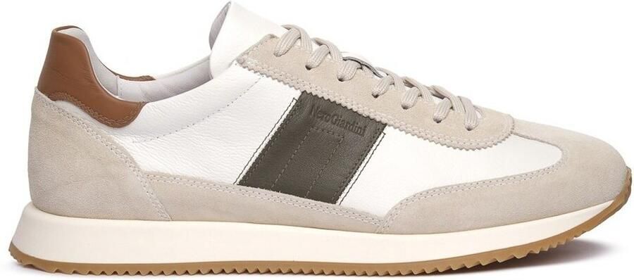 NeroGiardini Lage Sneakers NERO GIARDINI 714 VELOUR YOGURT - Foto 2