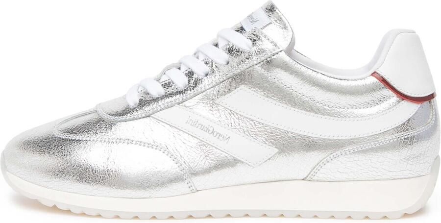 NeroGiardini Sneaker Crack Metal 010 Arge Skipper Bianco Naplak Ciliegi Fashion Wear Vrouwen - Foto 3