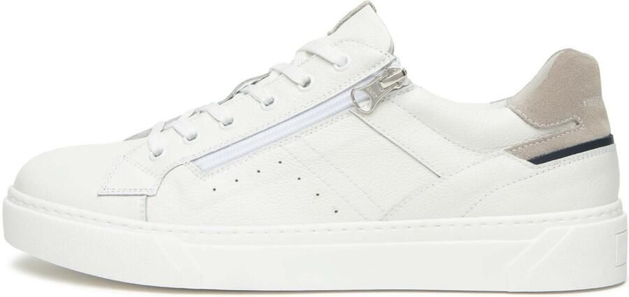 NeroGiardini 01130 witte herensneaker met rits voor steunzolen Bonne Shoe - Foto 2