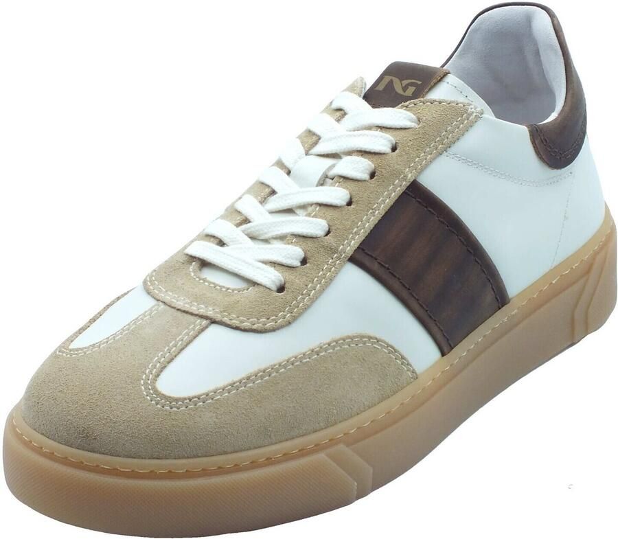 NeroGiardini Lage Sneakers E601140U Velour nudo Sparta - Foto 2