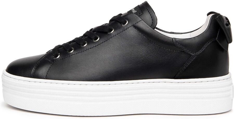 Nerogiardini Leren Dames Sneakers met Vetersluiting Black Dames - Foto 4