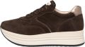 NeroGiardini Sneaker Arold Colo T.Crom Taupe Grijs Pu.Evora B16495 Fashion Wear Vrouwen - Donkerbruin