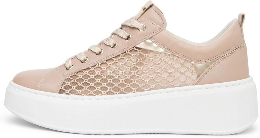 NeroGiardini Lage Sneakers Nappa Pandora T.Palladium Net T.Brill Platino - Foto 4