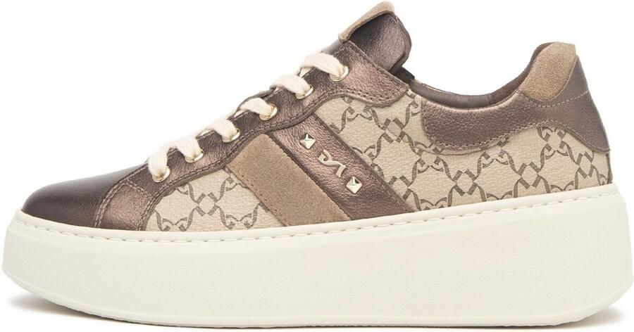 NeroGiardini Omega Sneaker T.Giove Ecru T.Moro Arold Pu.Guate Fashion Wear Vrouwen - Foto 3