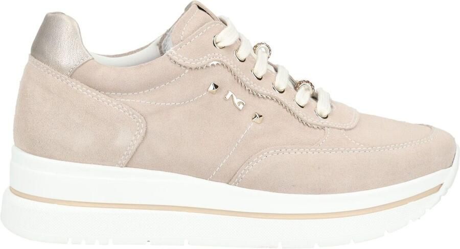 NeroGiardini Lage Sneakers Velour Col.Femmeetoile Col.Saturnt.Brill Col.Plati - Foto 3