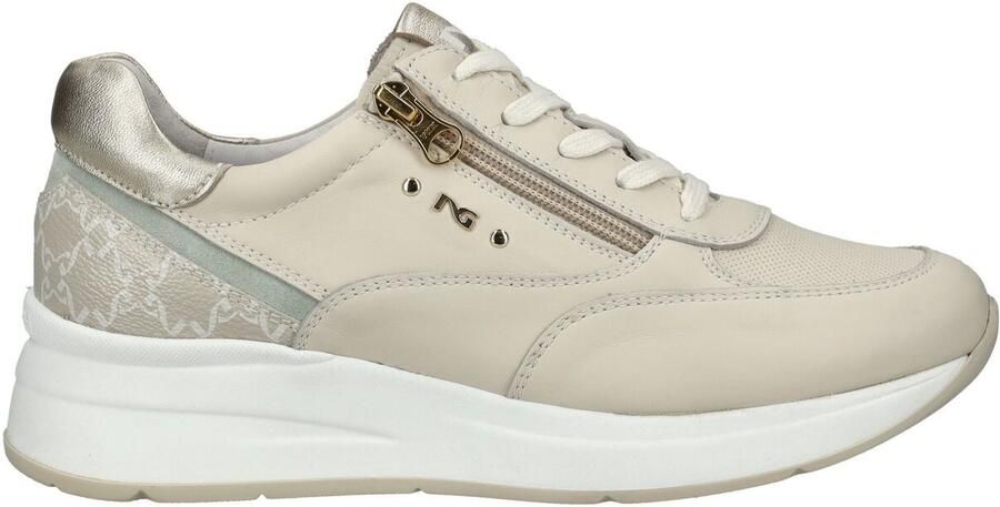 NeroGiardini Lage Sneakers Velvet 1039 Velvet 1039 T.Giove Safari Latte Velou - Foto 2