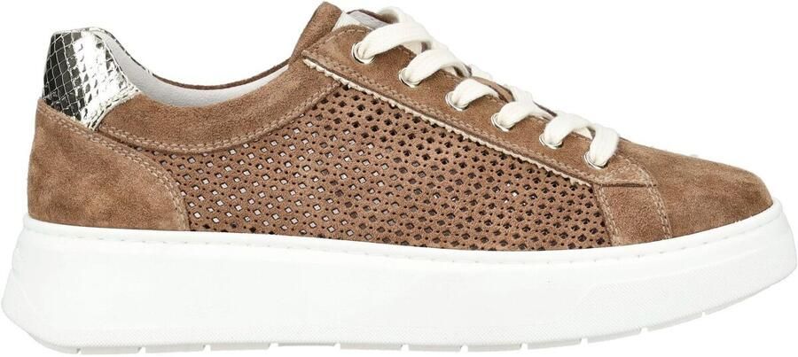 NeroGiardini Lage Sneakers Velour Blade Platino T.Brill Platino 6074 T