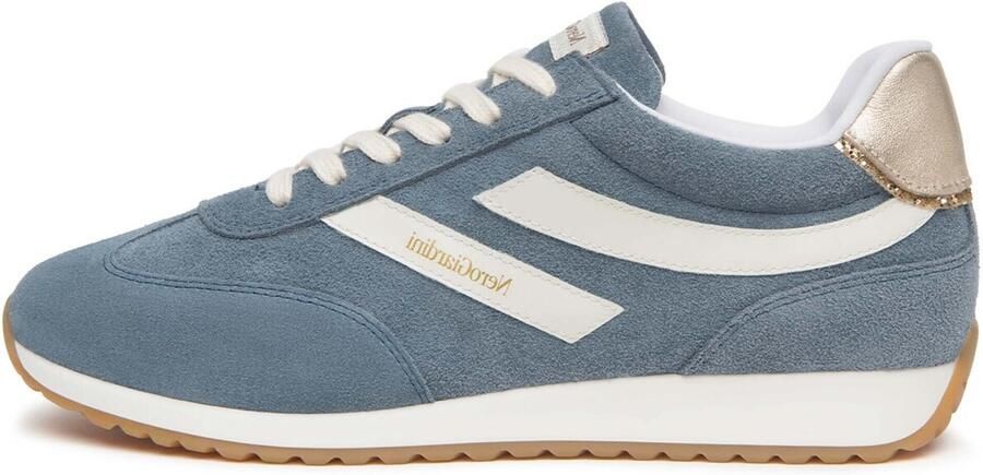 NeroGiardini Lage Sneakers Velour Velvet Osso 0100 Etoile Miele T.Glitter Gr. - Foto 3