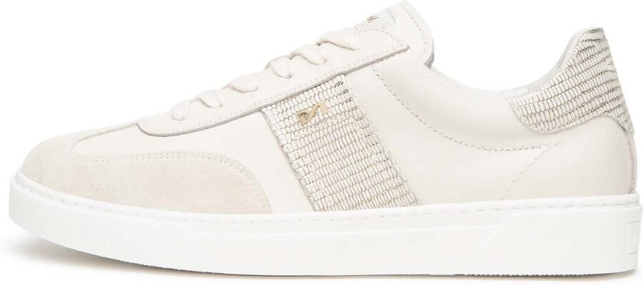 NeroGiardini Lage Sneakers Velour Velvet Osso 0100 Stampa Tejus Bia Tr Ma