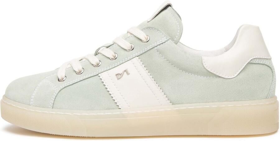 NeroGiardini Lage Sneakers Velour Velvet Osso 0100 Tr Malaga 1074 Silic