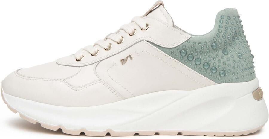 NeroGiardini Lage Sneakers Velvet 0100 Velour Asparago Etoile Miele Pu.Bidens