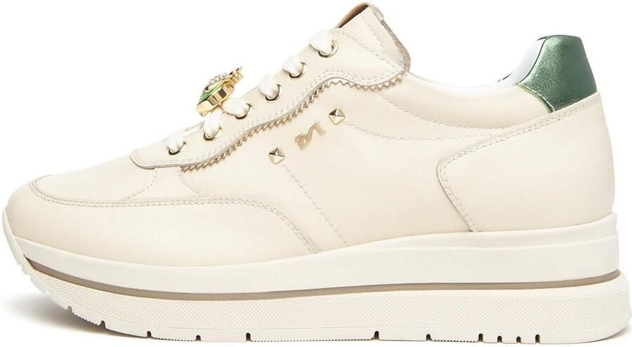 NeroGiardini Lage Sneakers Velvet 1039 Nappa Lux 2251 T.Brill Platino 6