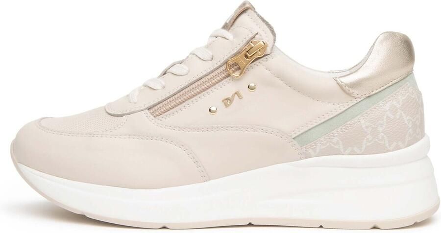 NeroGiardini Lage Sneakers Velvet 1039 Velvet 1039 T.Giove Safari Latte Velou - Foto 3