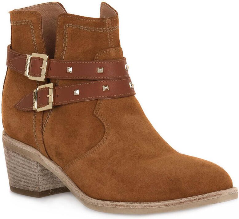 NeroGiardini Low Boots NERO GIARDINI 326 VELOUR TABACCO