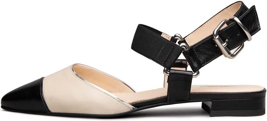 NeroGiardini Pantoffels Nappa Pandora Nappa Pandora Ivory Microlite Doha - Foto 4