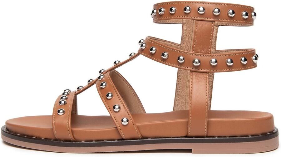 NeroGiardini Platte sandalen Armenia Tr Teulada 7956 Cogn