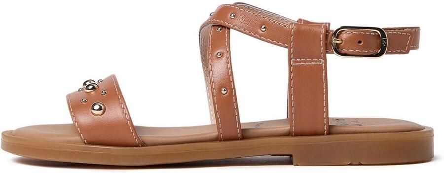 NeroGiardini Platte sandalen Armenia Tr Varese 305 Ambra